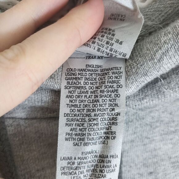 Lorna Jane Rory Gray White Black Hooded Sweatshirt / Hoodie Medium - Picture 8 of 9